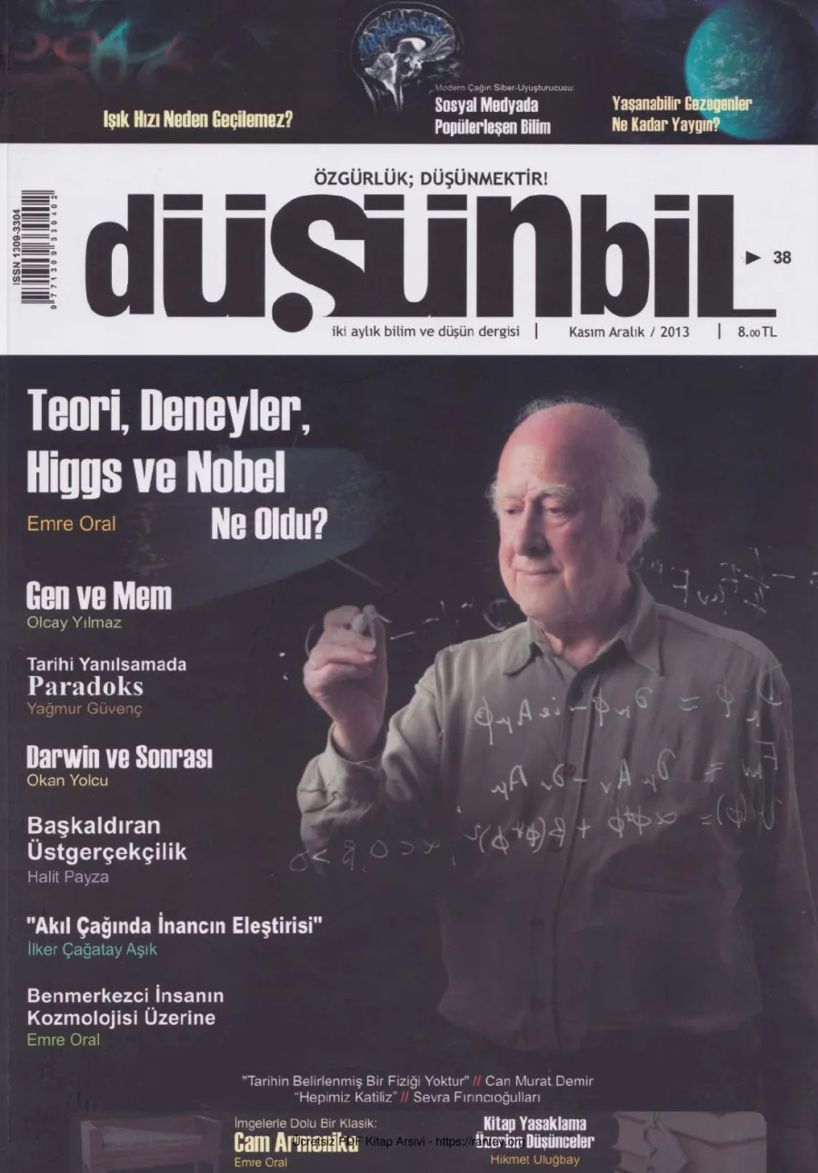 Düşünbil Sayı 038 Kasım Aralık 2013 kapak görseli