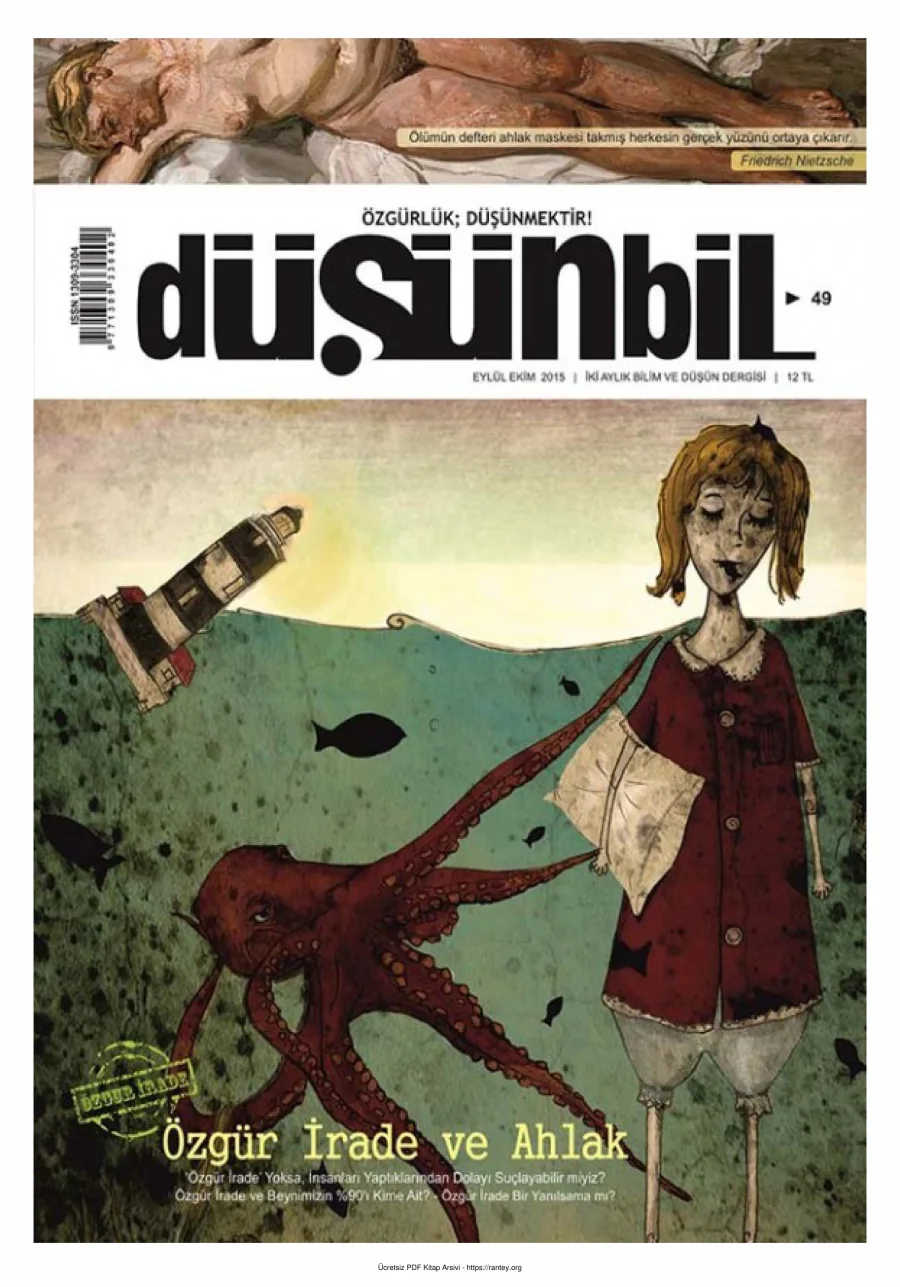 Düşünbil Sayı 049 Eylül Ekim 2015 Özgür İrade ve Ahlak kapak görseli