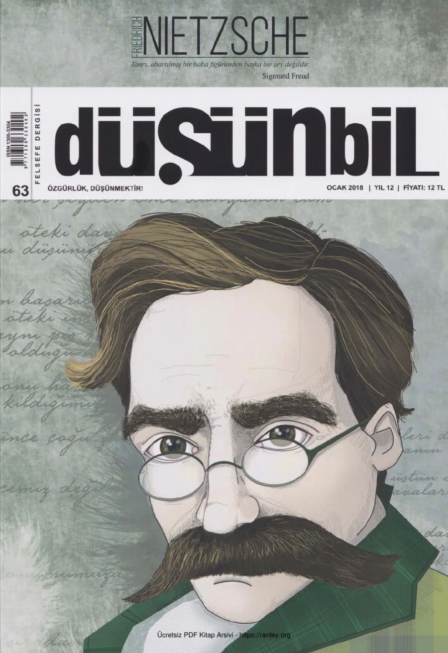 Düşünbil Sayı 063 Ocak 2018 Friedrich Nietzsche kapak görseli