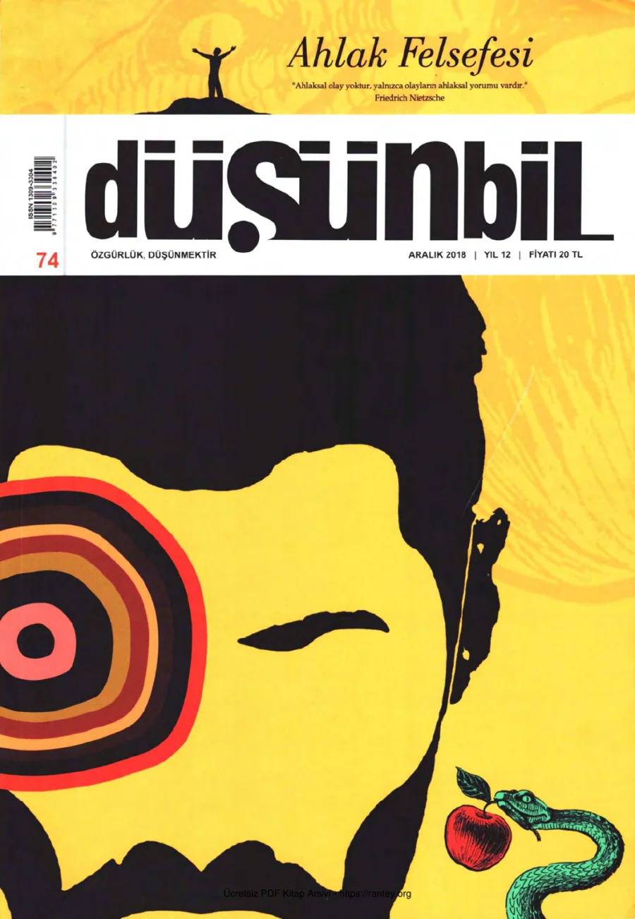 Düşünbil Sayı 074 Aralık 2018 Ahlak Felsefesi kapak görseli
