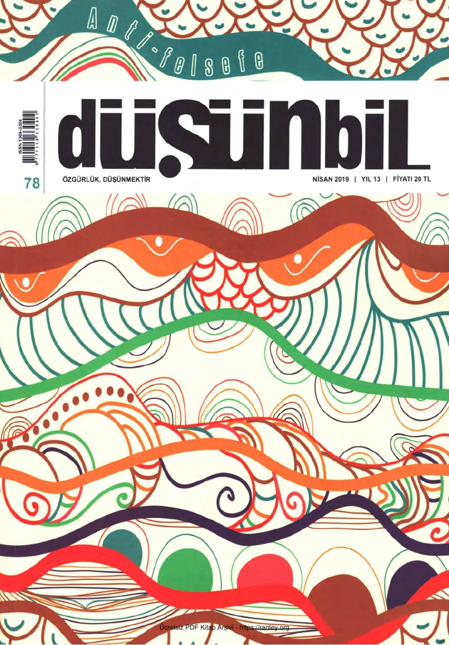 Düşünbil Sayı 078 Nisan 2019 Anti Felsefe kapak görseli