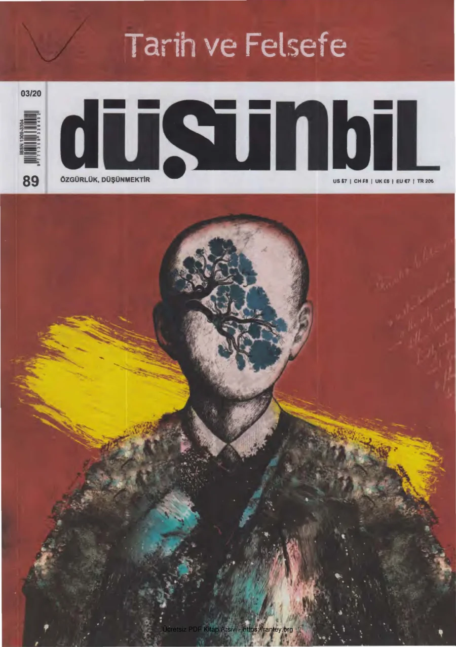 Düşünbil Sayı 089 Mart 2020 Tarih ve Felsefe kapak görseli