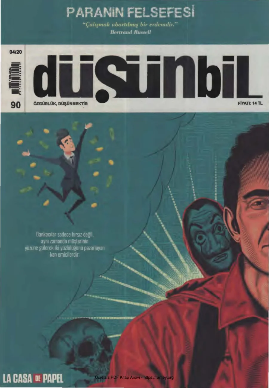 Düşünbil Sayı 090 Nisan 2020 Paranın Felsefesi kapak görseli