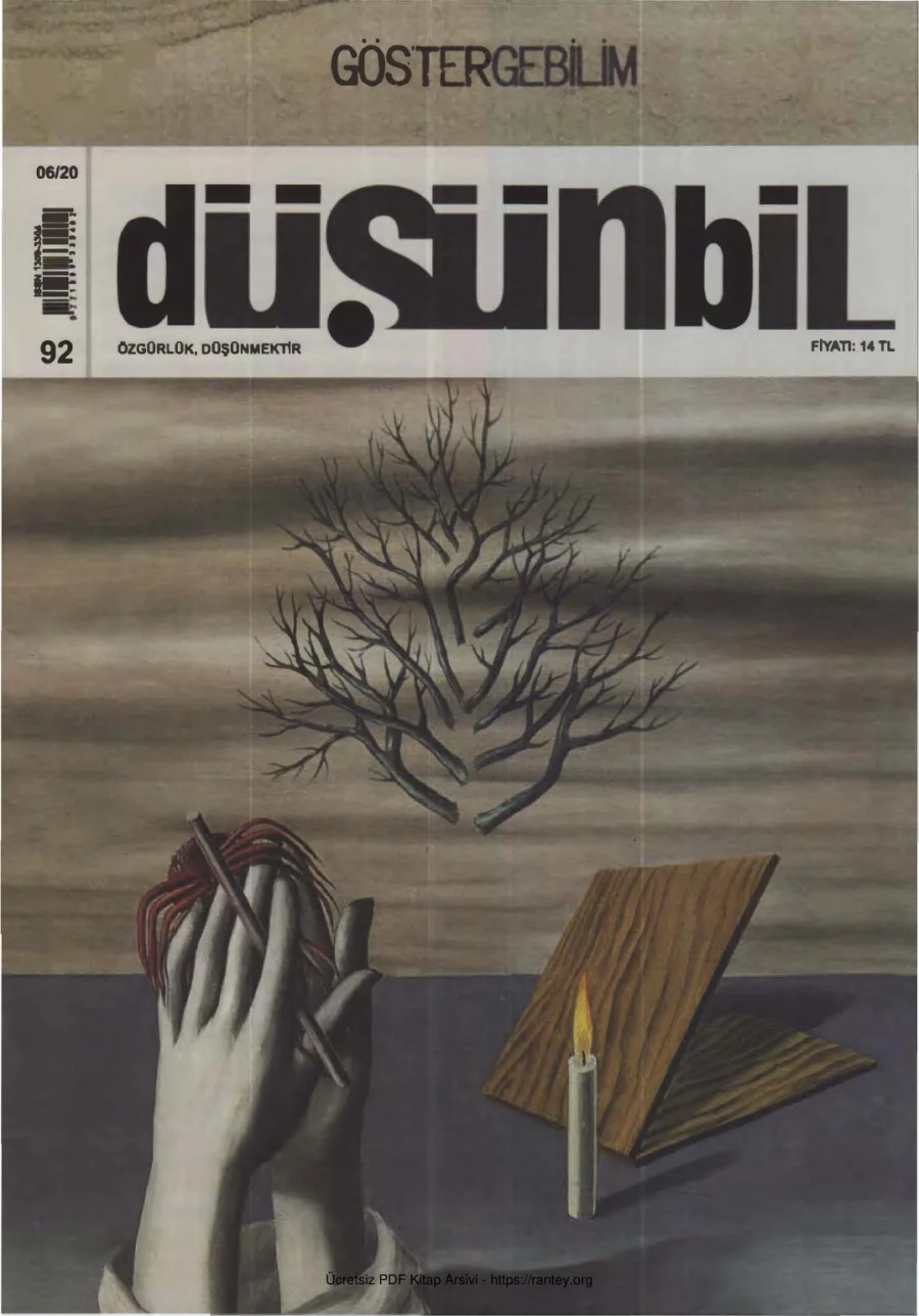 Düşünbil Sayı 092 Haziran 2020 Göstergebilim kapak görseli