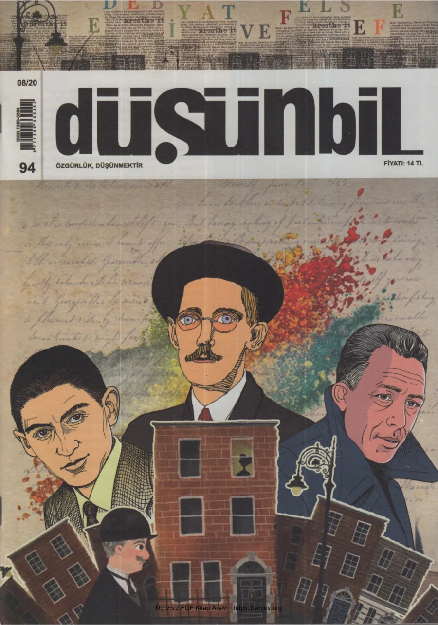 Düşünbil Sayı 094 Ağustos 2020 Edebiyat kapak görseli