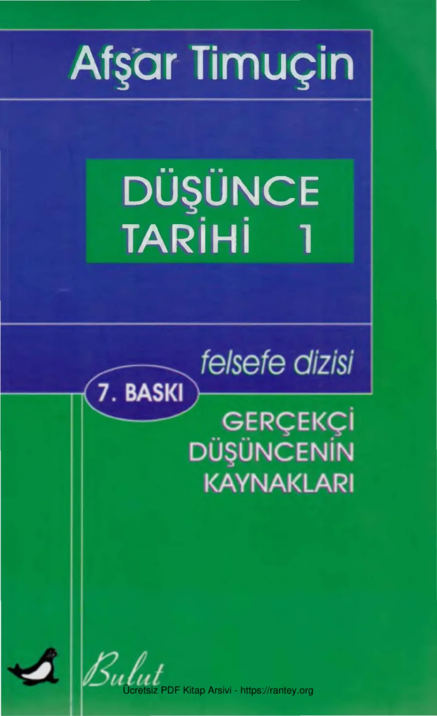 Düşünce Tarihi 1 kapak görseli