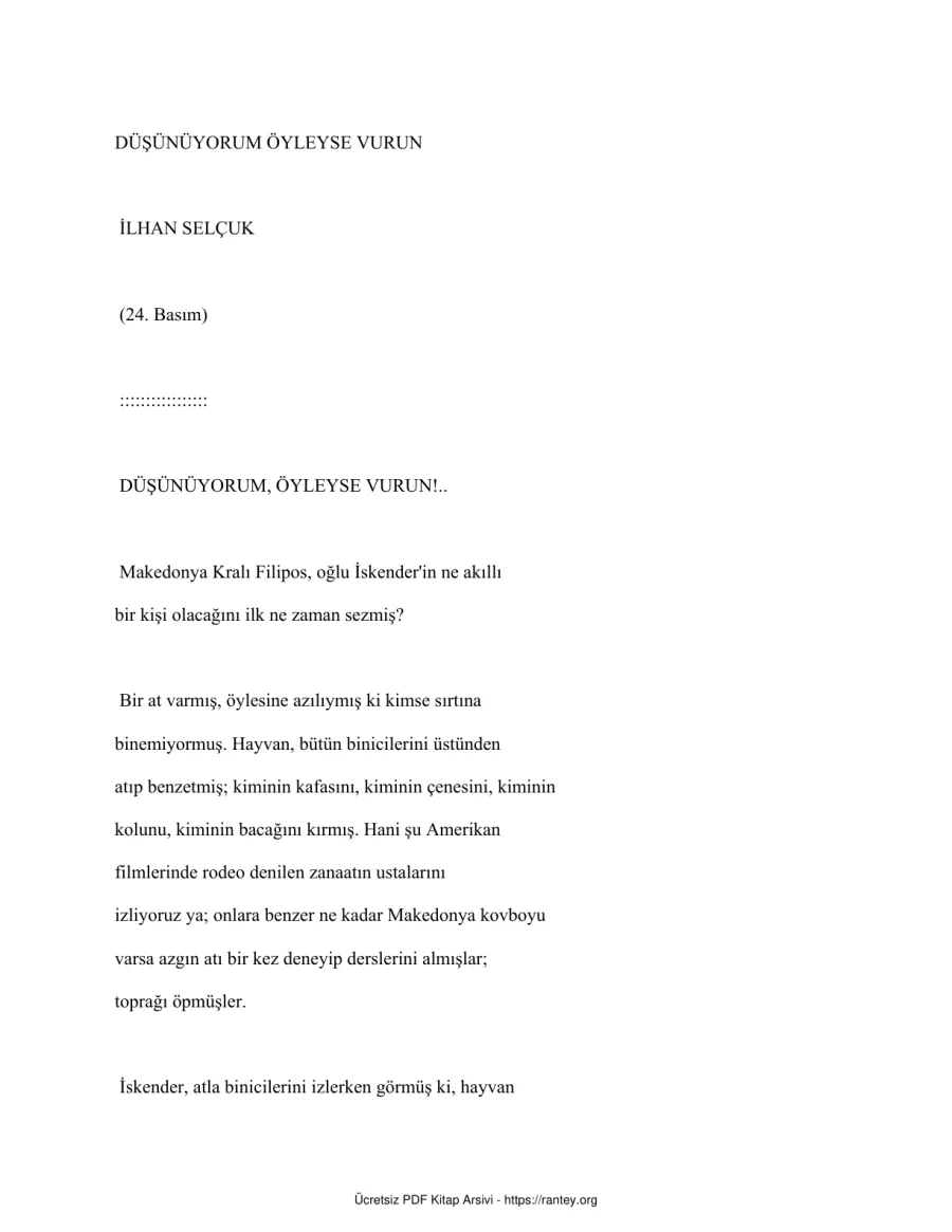 Dusunuyorum Oyleyse Vurun kapak görseli