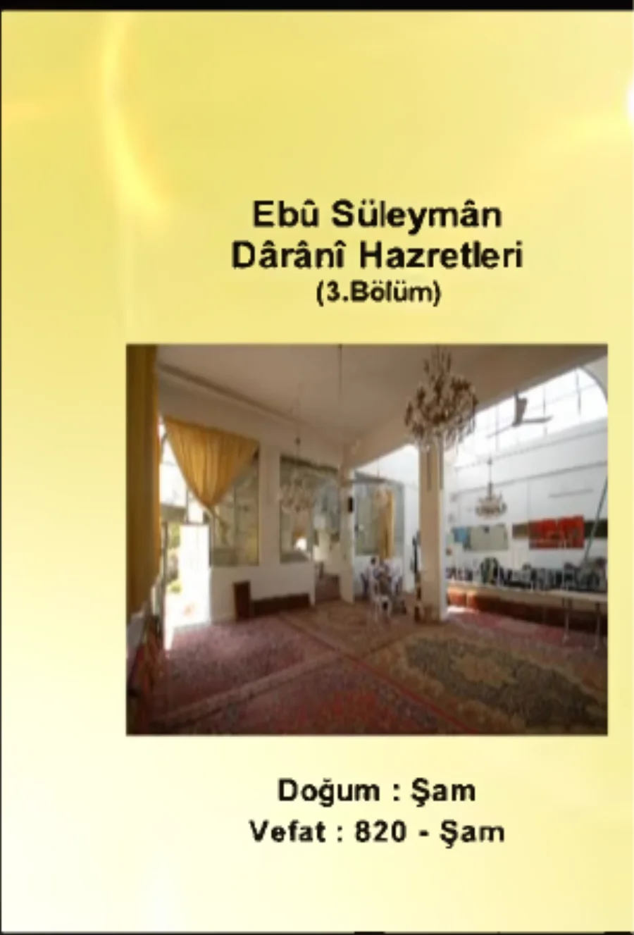 Ebu Süleyman Darani 1. Bölüm - Yolumuzu Aydınlatanlar kapak görseli