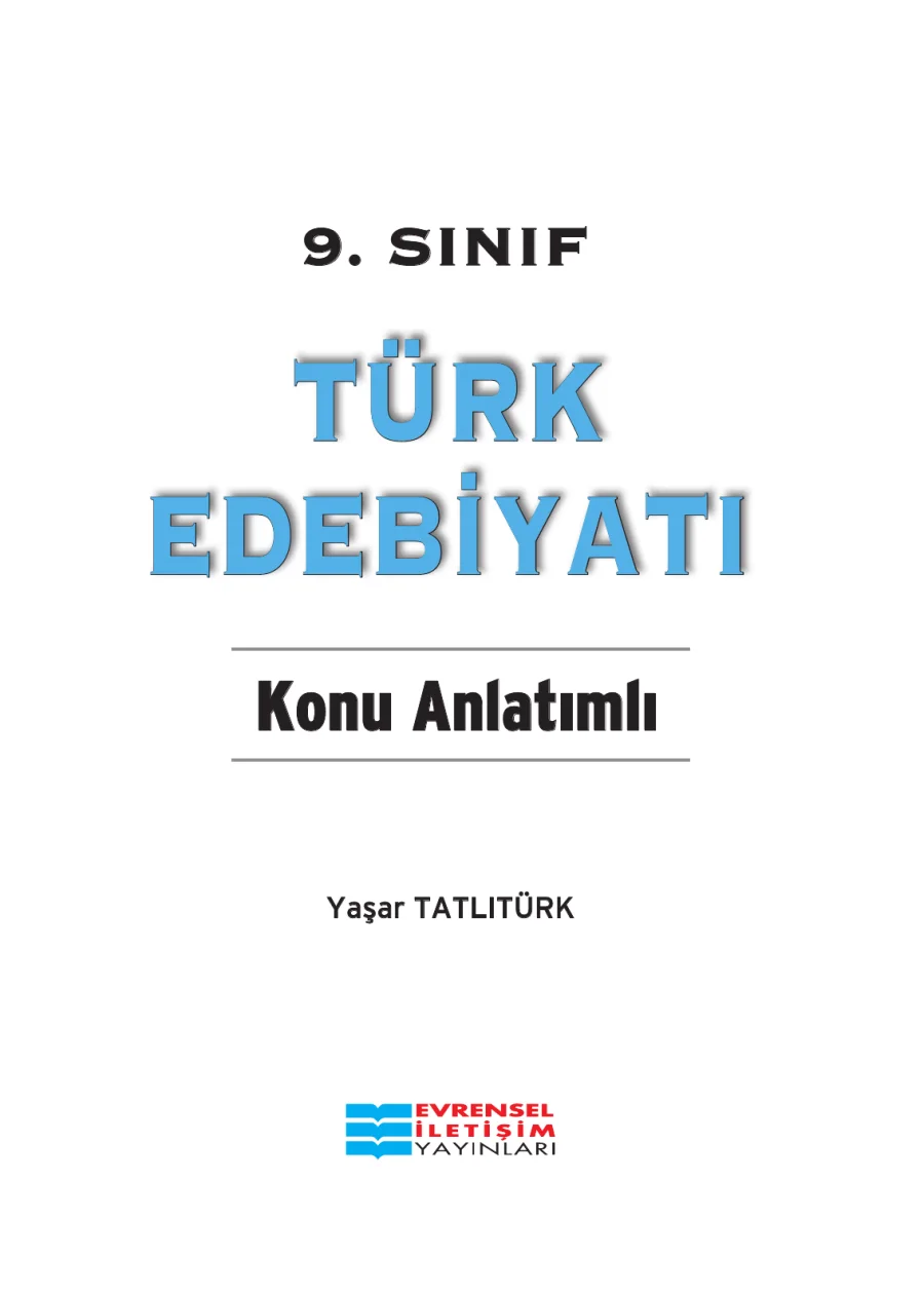 Edebiyat 9 Konu Anlatımlı PDF kapak görseli