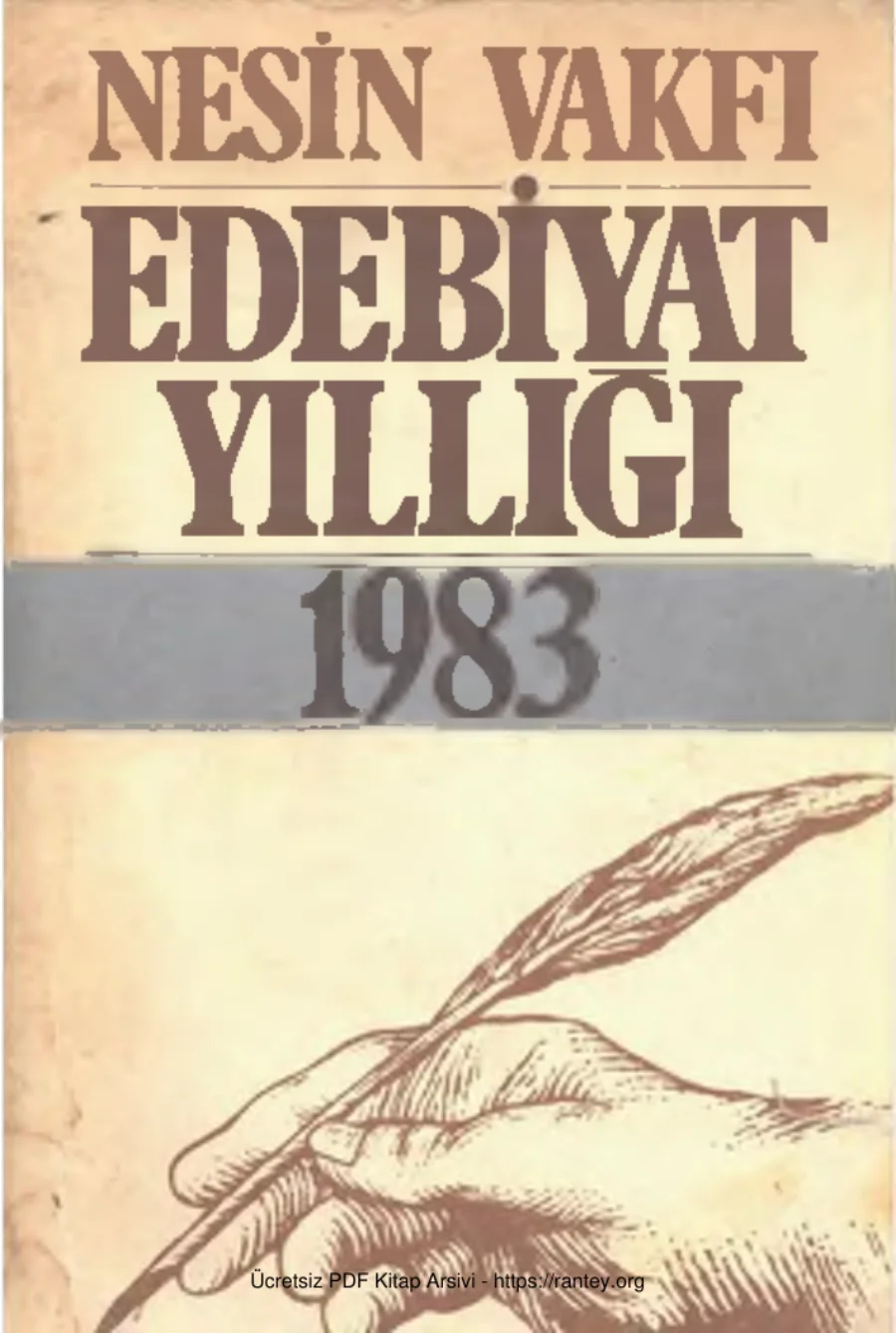 Edebiyat Yıllığı 1983 kapak görseli