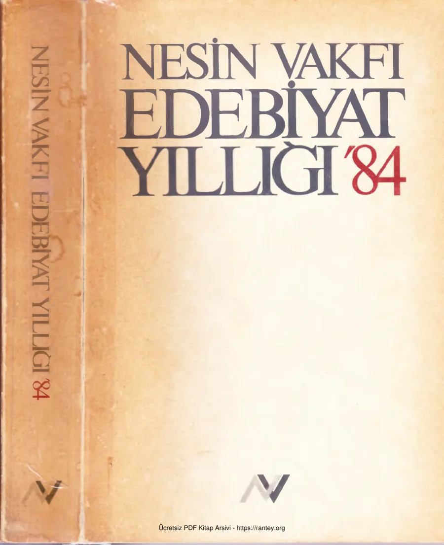 Edebiyat Yıllığı 1984 kapak görseli