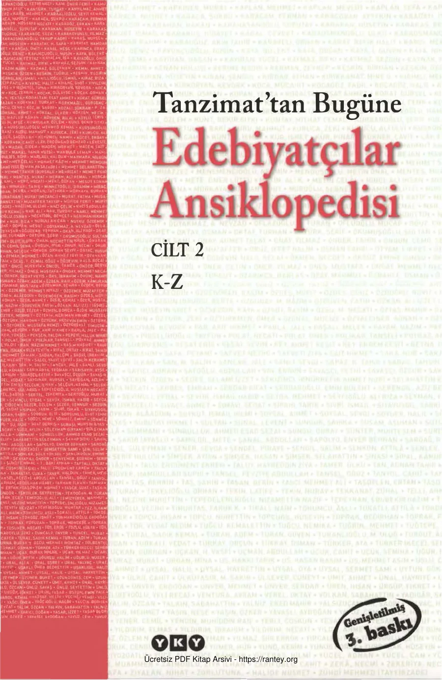 Edebiyatçılar Ansiklopedisi Cilt II kapak görseli