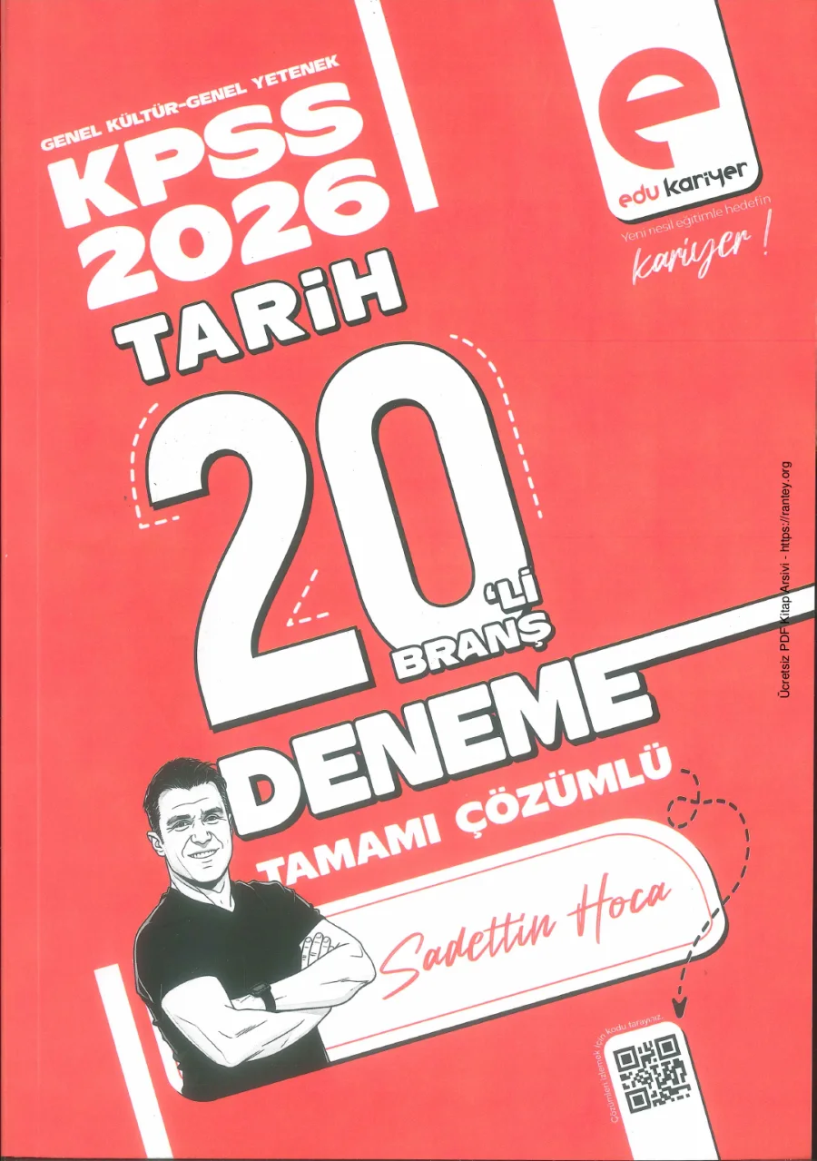 EDU KARİYER TARİH 20 Lİ DENEME 2026 kapak görseli
