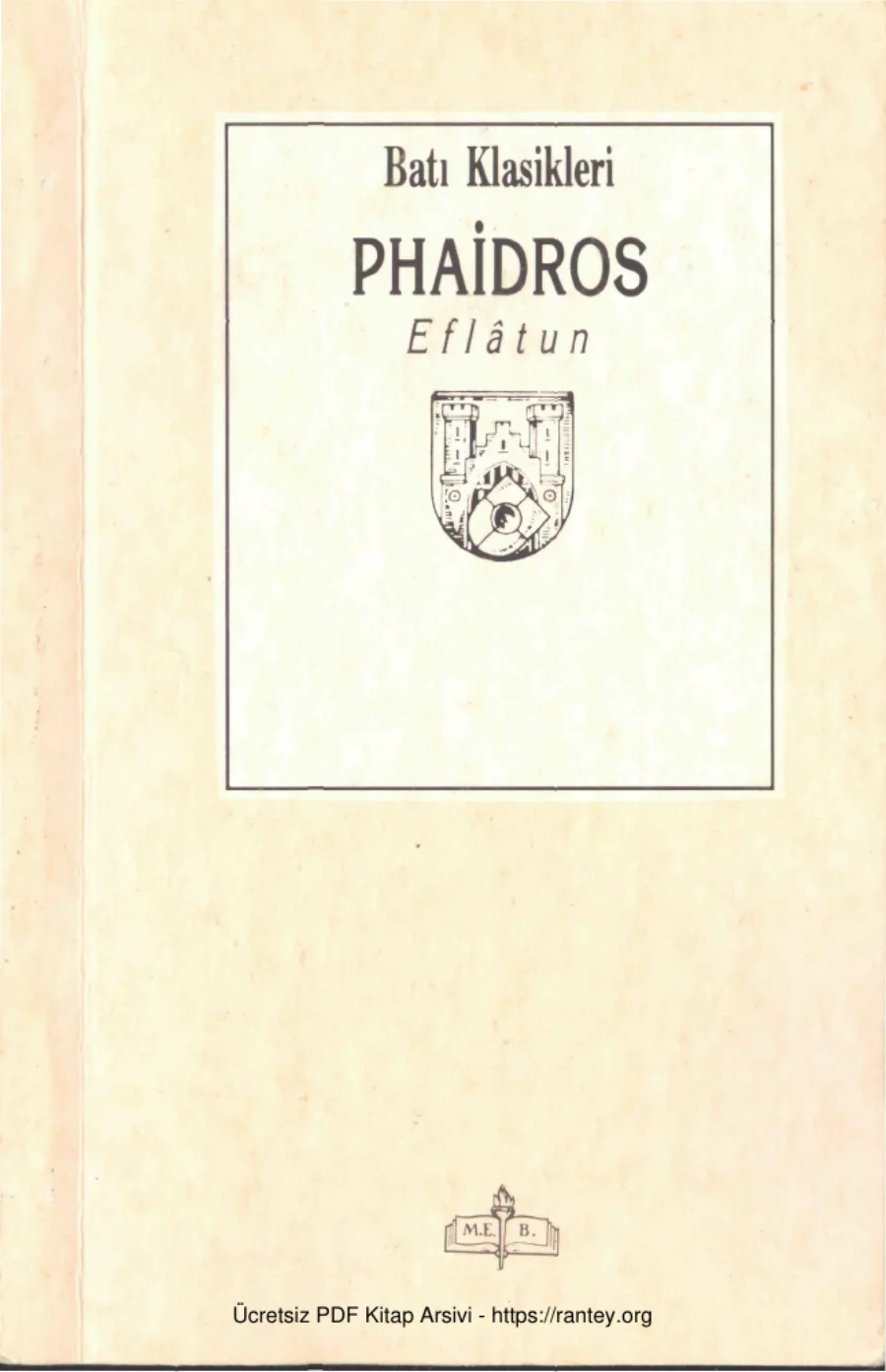 Eflatun Phaidros kapak görseli