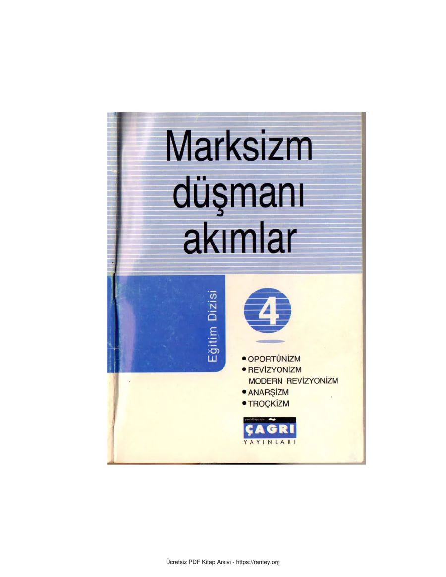 Eğitim Dizisi 4 Marksizm Düşmanı Akımlar kapak görseli
