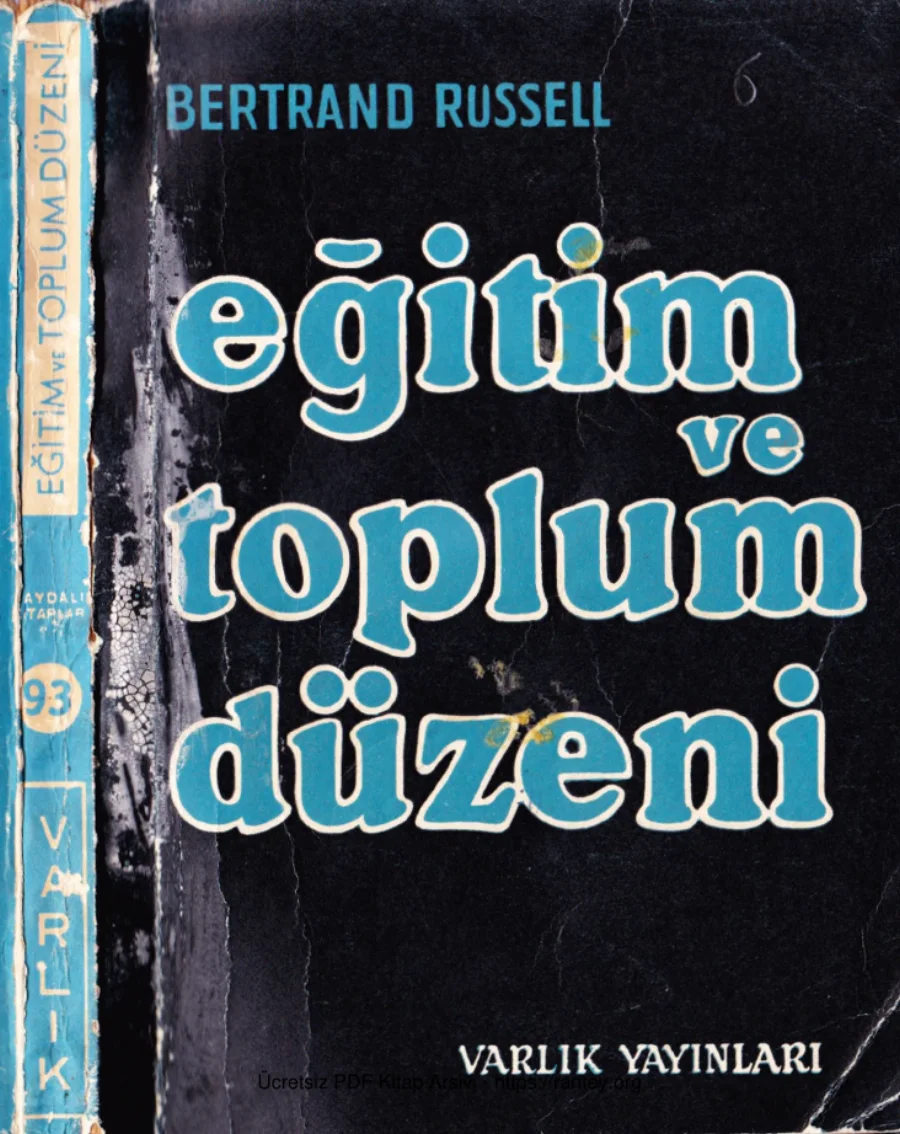 Eğitim ve Toplum Düzeni kapak görseli