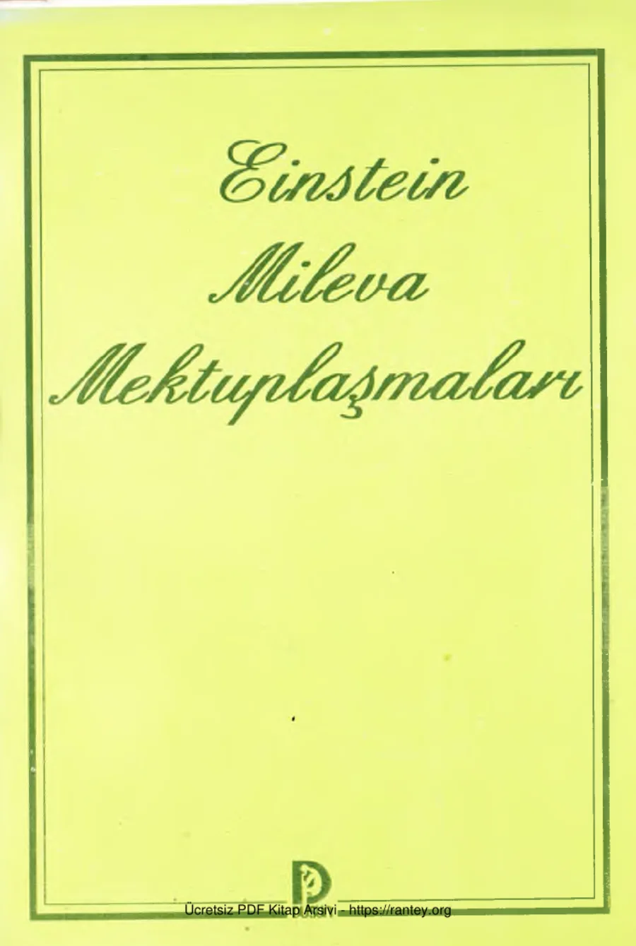 Einstein-Mileva Mektuplaşmaları kapak görseli