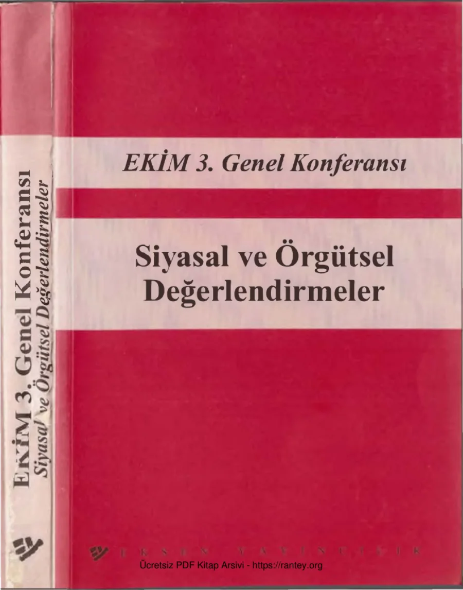 Ekim 3 Genel Konferansı Siyasal ve Örgütsel Değerlendirmeler kapak görseli