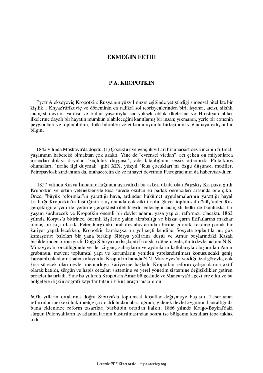 Ekmeğin Fethi kapak görseli