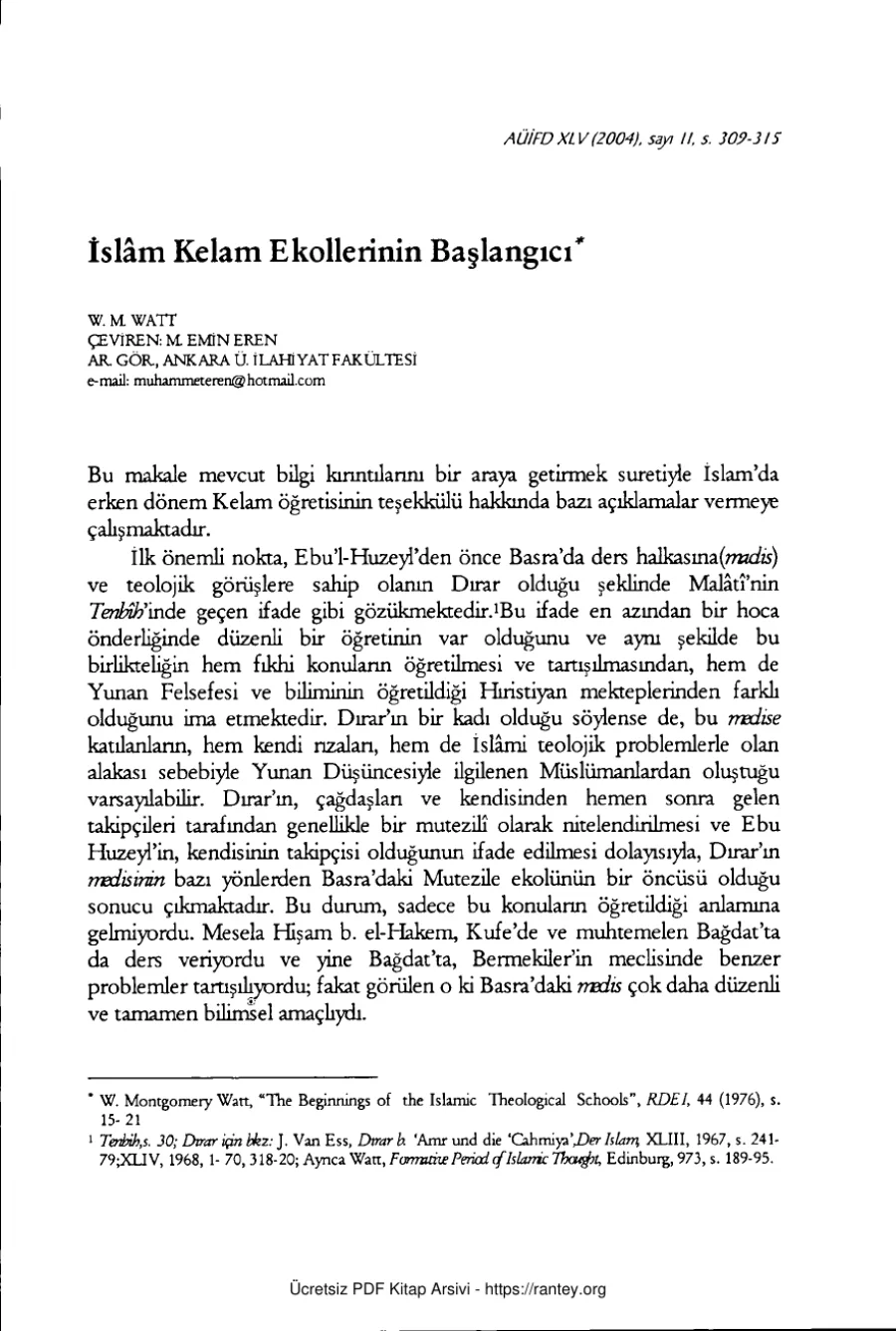 Ekollerinin Başlangıcı Dr TEZİ Ebu Abdulmumin Tekin Mıhçı kapak görseli