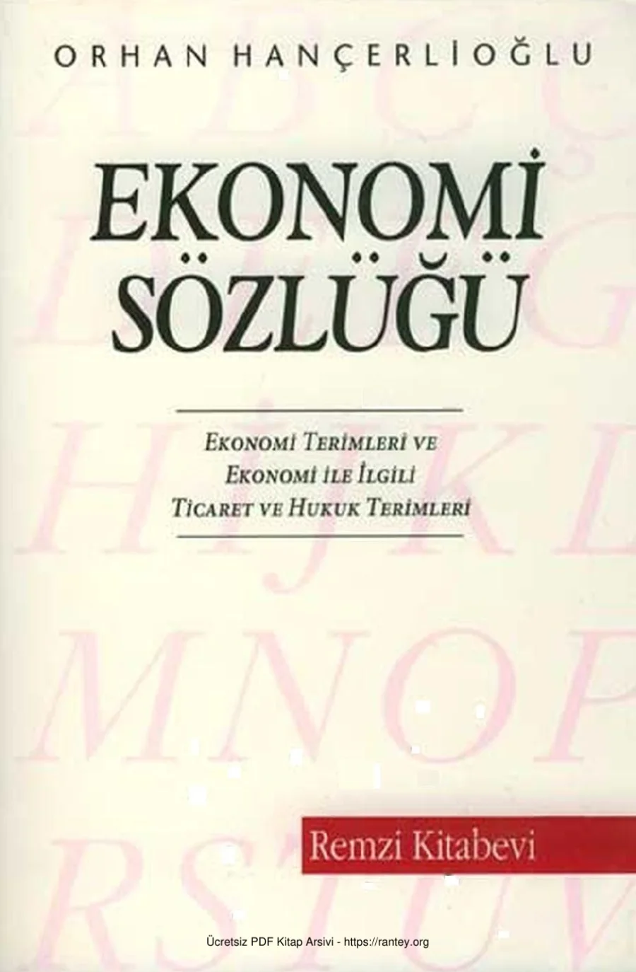 Ekonomi Sözlüğü kapak görseli