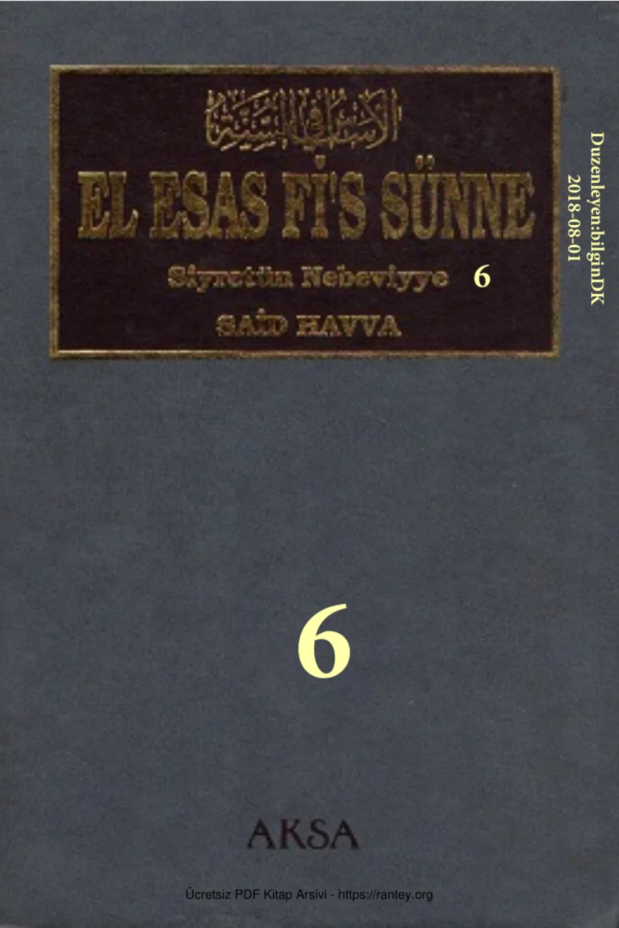 El Esas Fis Sunne6 10 Siyretun Nebeviyye6 6 kapak görseli