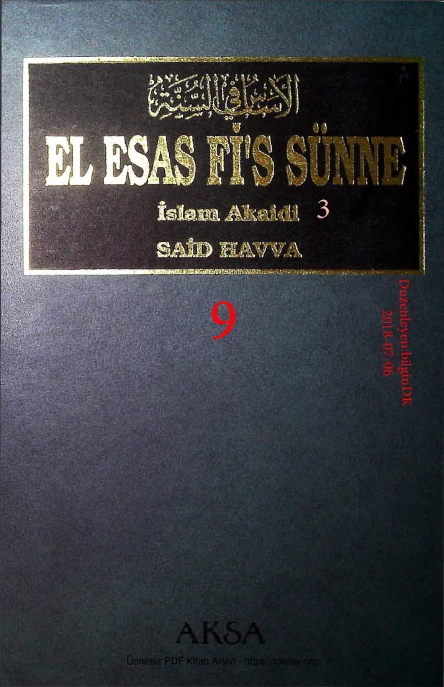 El Esas Fis Sunne9 10 Islam Akaidi3 4 kapak görseli