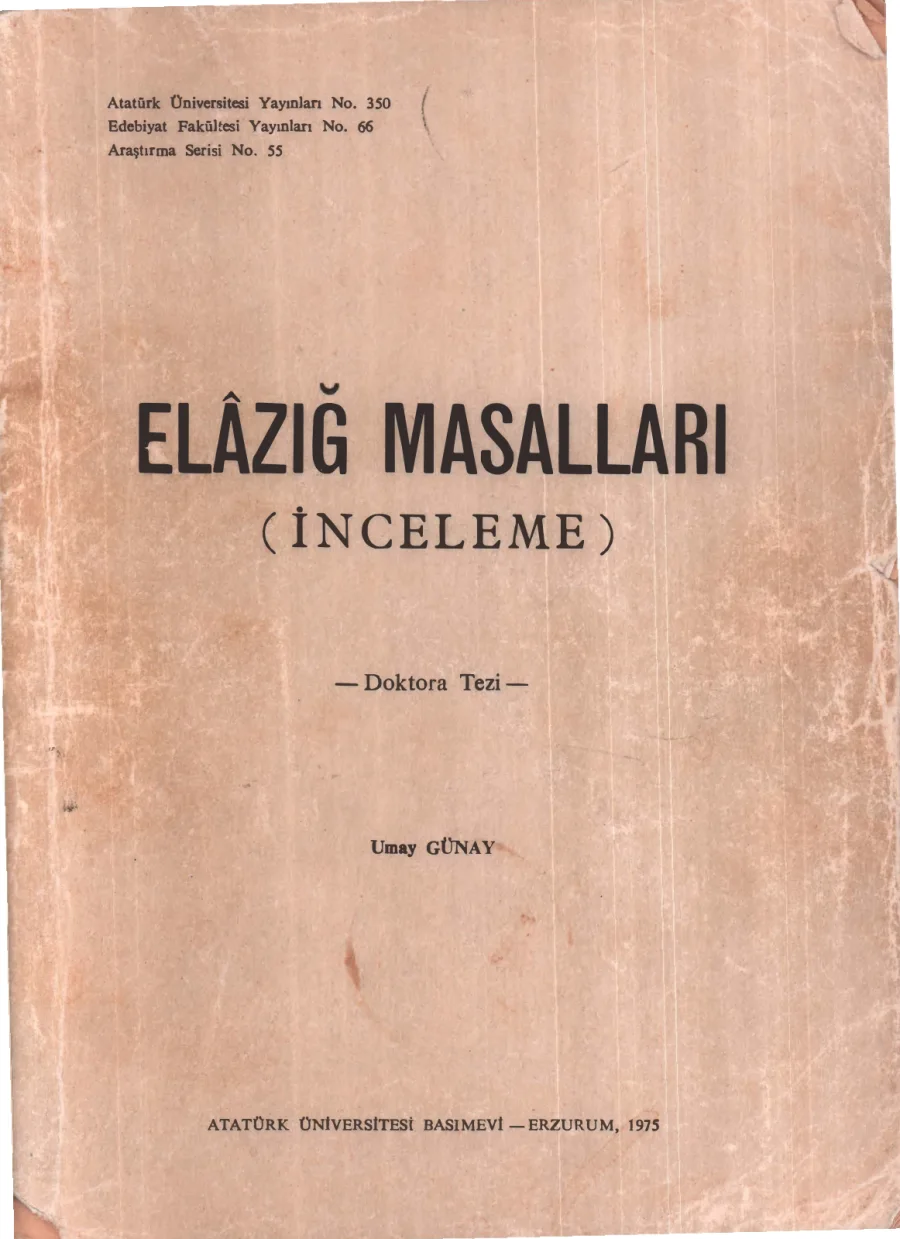 Elazığ Masalları kitap kapağı