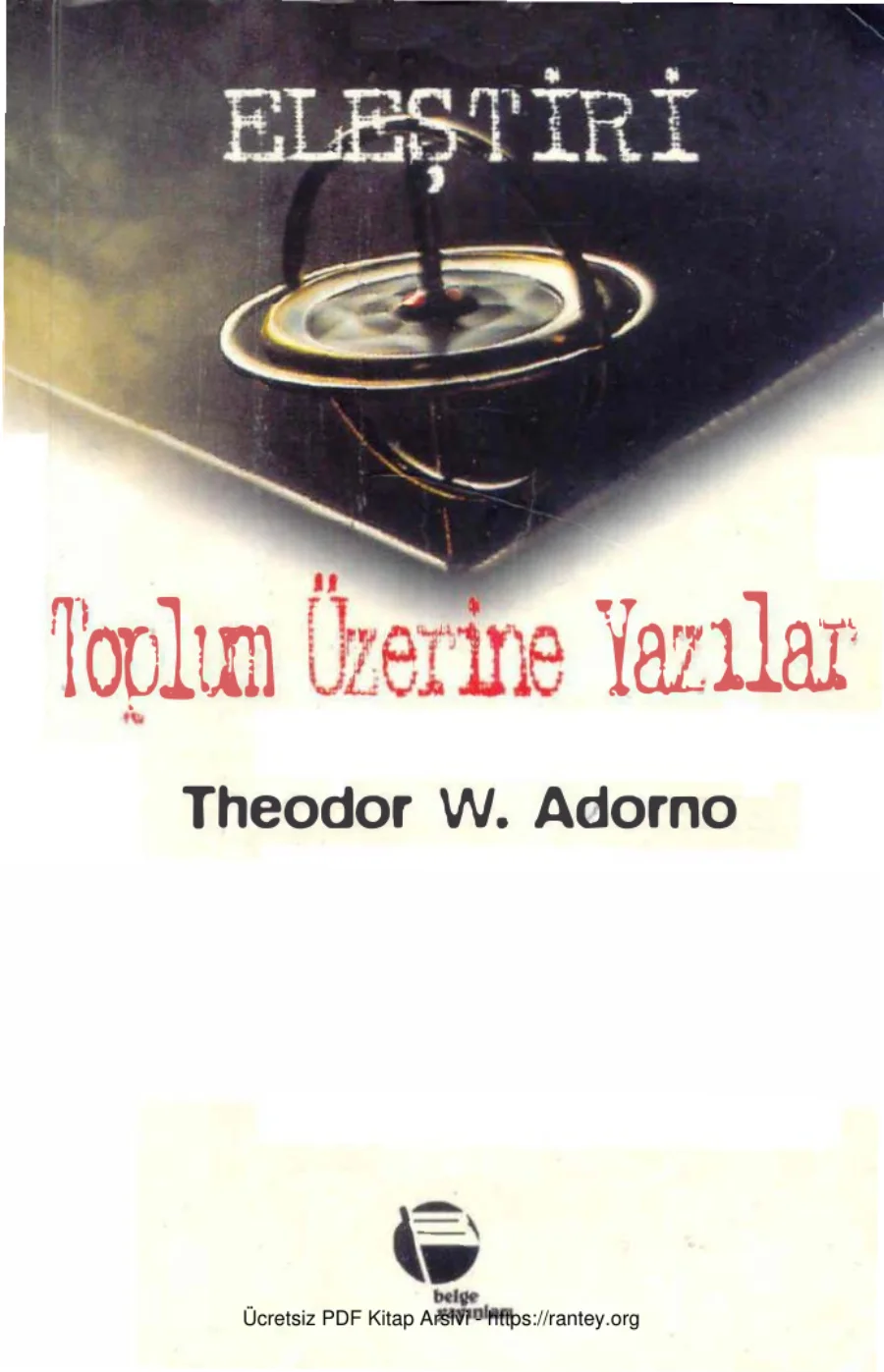 Eleştiri: Toplum Üzerine Yazılar kapak görseli