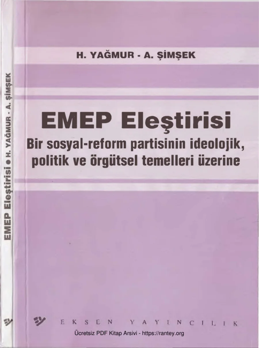 EMEP Eleştirisi kapak görseli