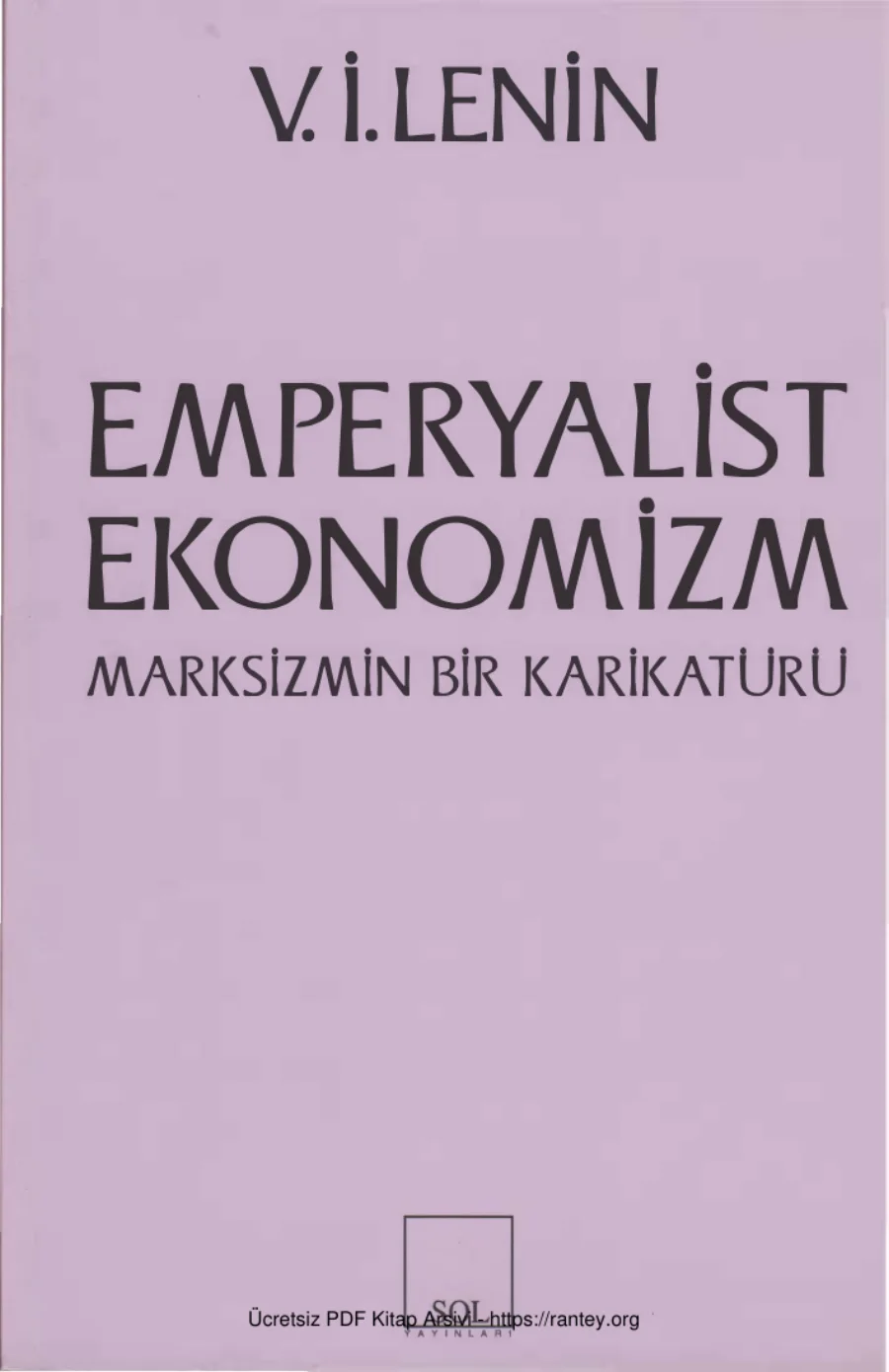Emperyalist Ekonomizm Marksizmin Bir Karikatürü kapak görseli