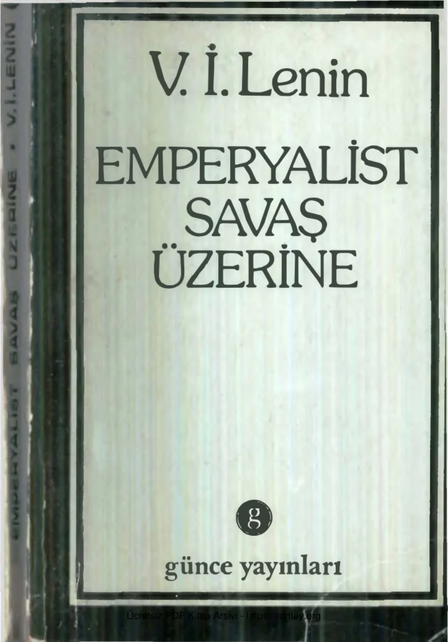 Emperyalist Savaş Üzerine kapak görseli