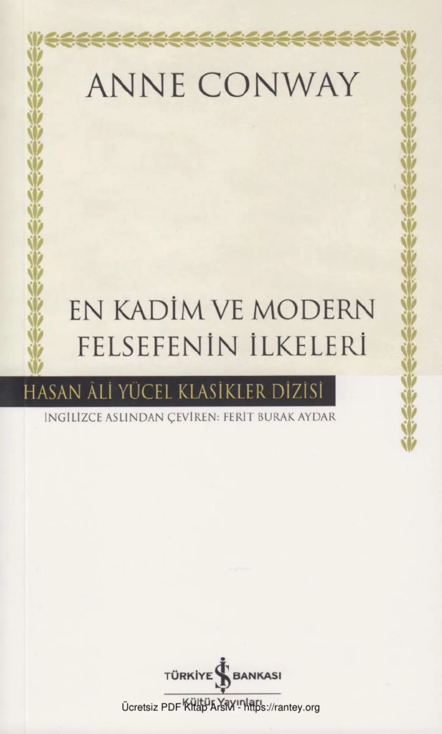 En Kadim ve Modern Felsefenin İlkeleri kapak görseli