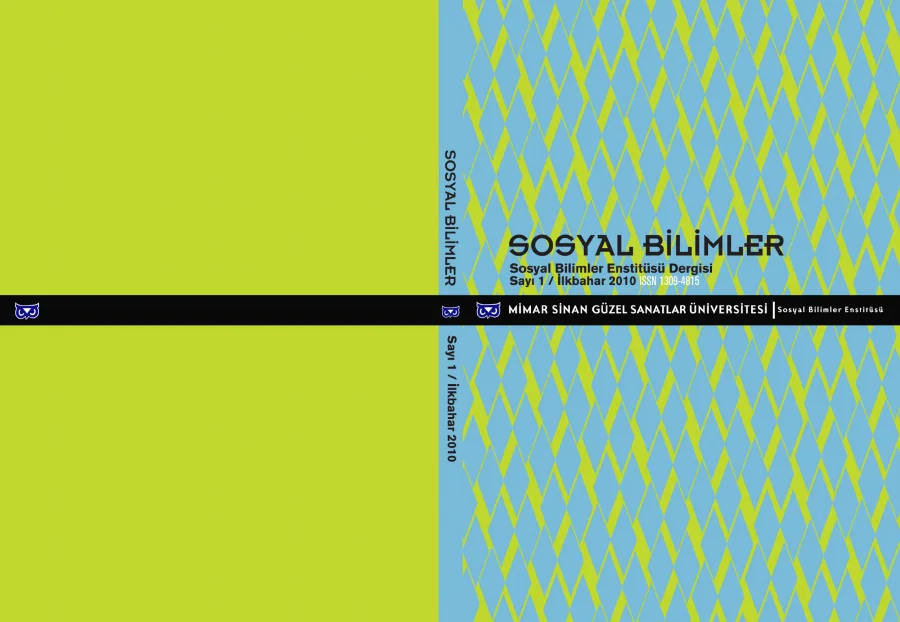 Enstitüsü Dergisi Sayı 01 İlkbahar kitap kapağı