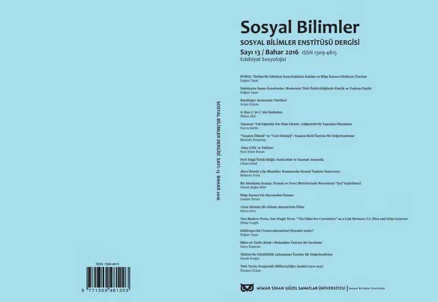 Enstitüsü Dergisi Sayı 13 Bahar kapak görseli