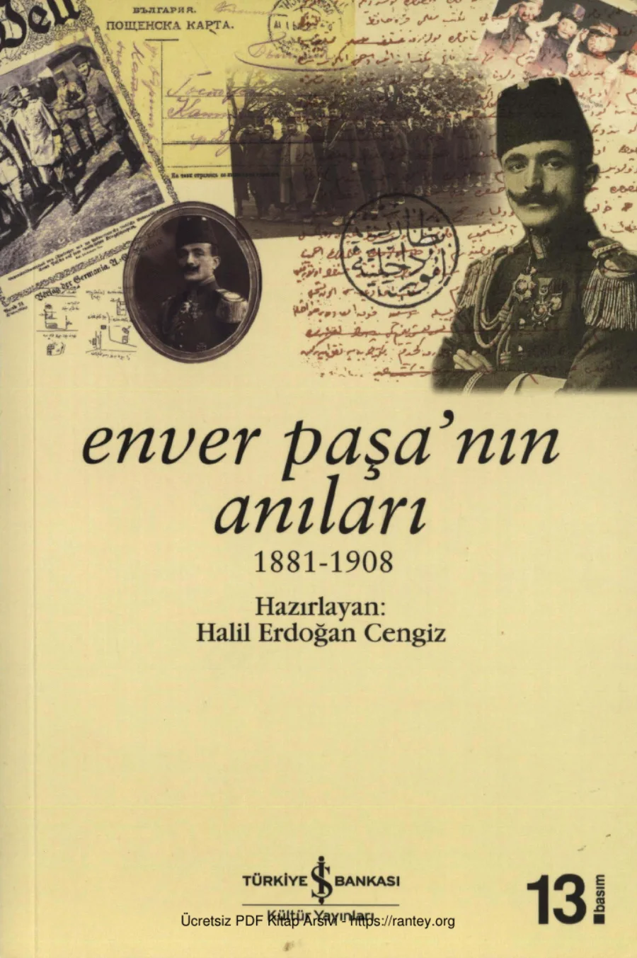 Enver Paşanın Anıları 1881 1908 kapak görseli