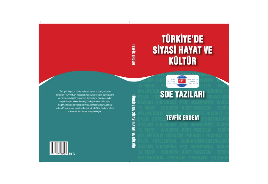 Erdem Türkiyede Siyasi Hayat ve Kültür SDE Yayınları kapak görseli