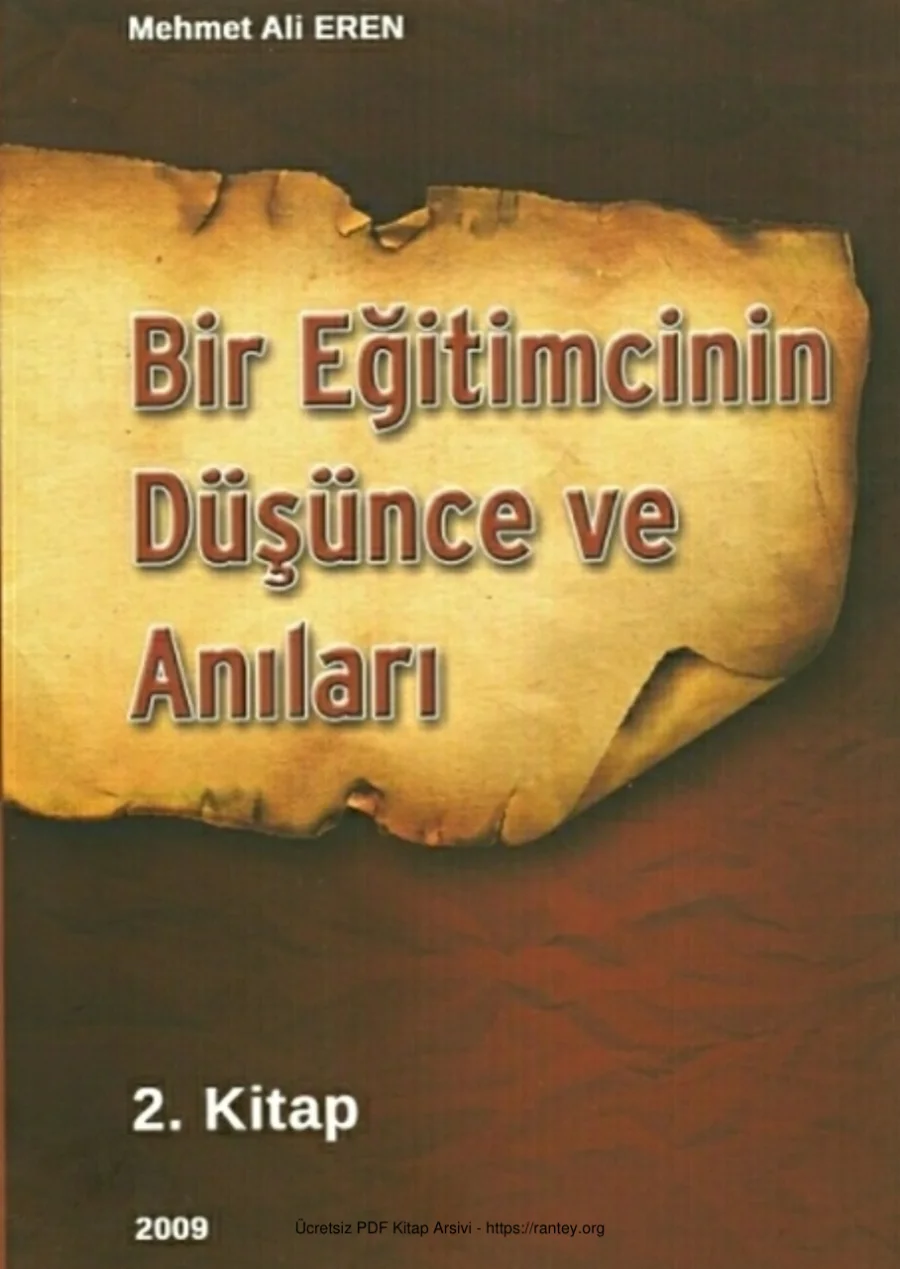 Eren Bir Eğitimcinin Düşünce ve Anıları II kapak görseli