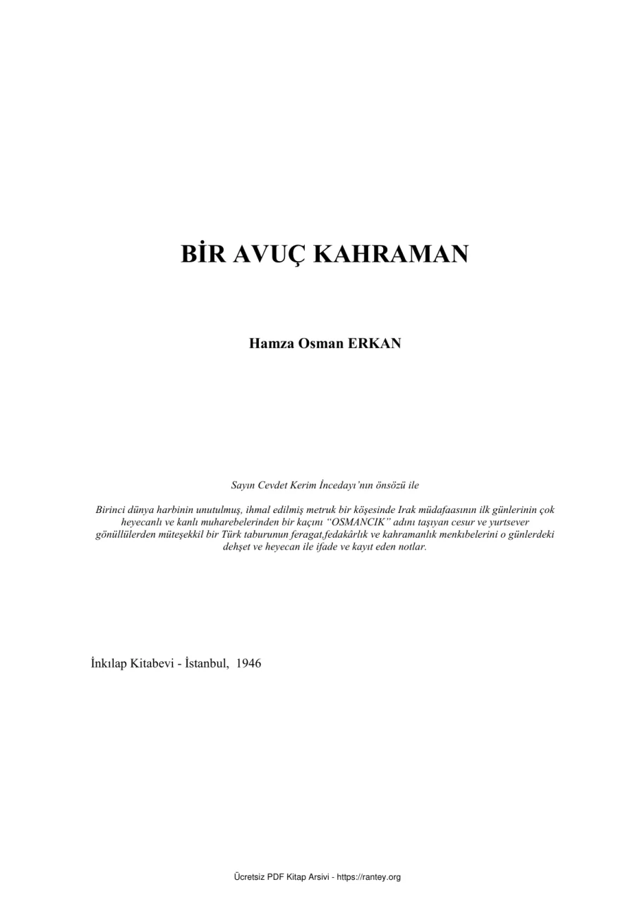 Erkan Bir Avuc Kahraman kapak görseli