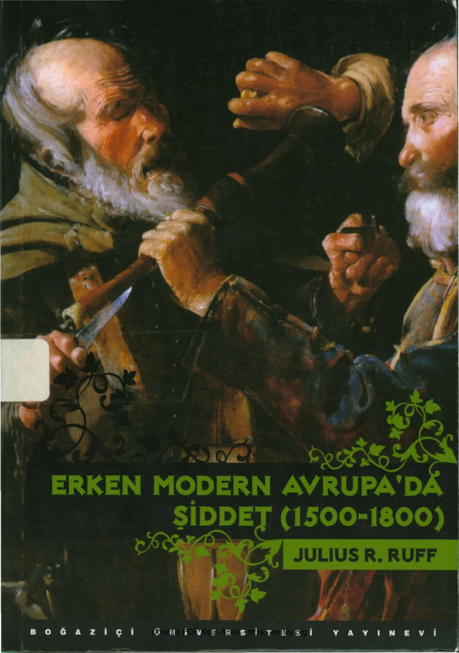Erken Modern Avrupada Şiddet 1500 1800 kapak görseli
