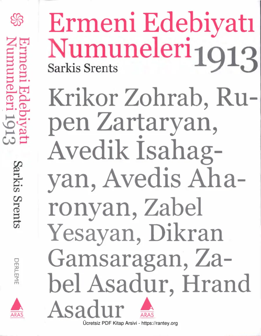 Ermeni Edebiyatı Numuneleri 1913 Aras Yayınları kapak görseli