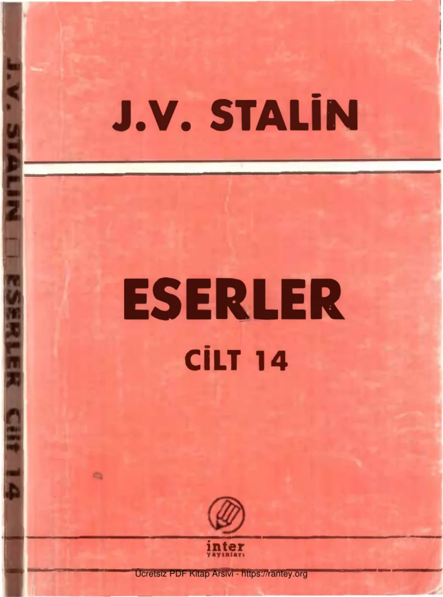 Eserler Cilt XIV kapak görseli