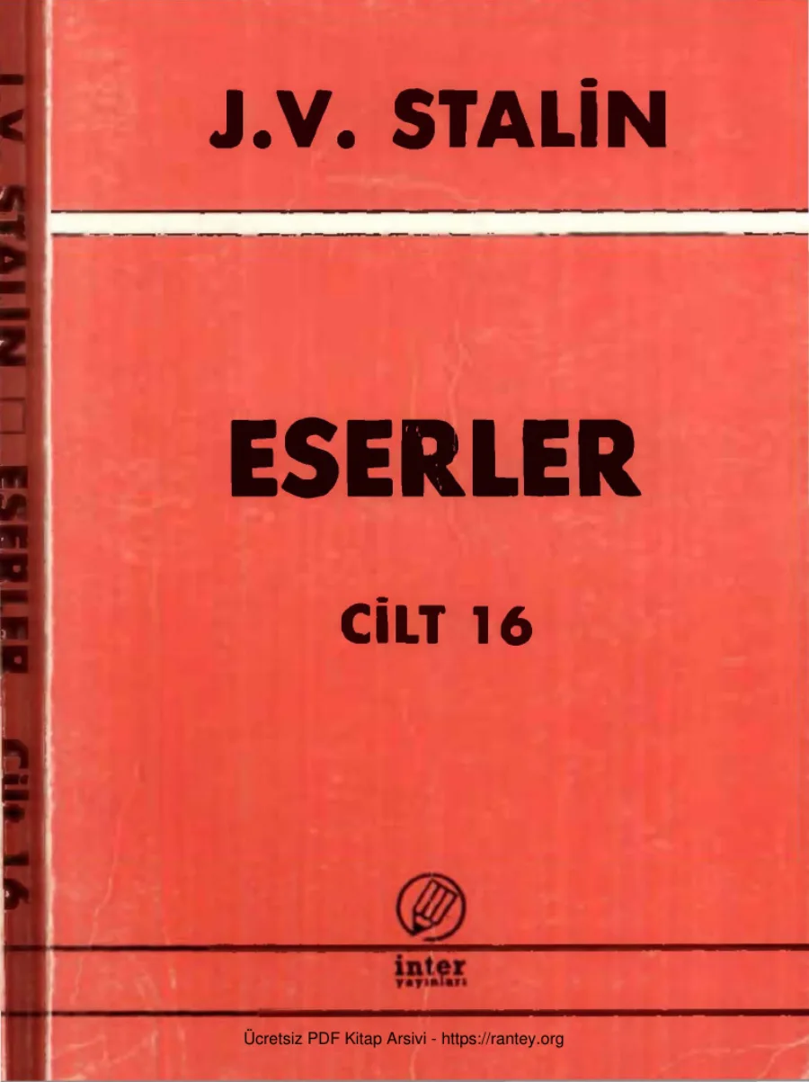 Eserler Cilt XVI kapak görseli
