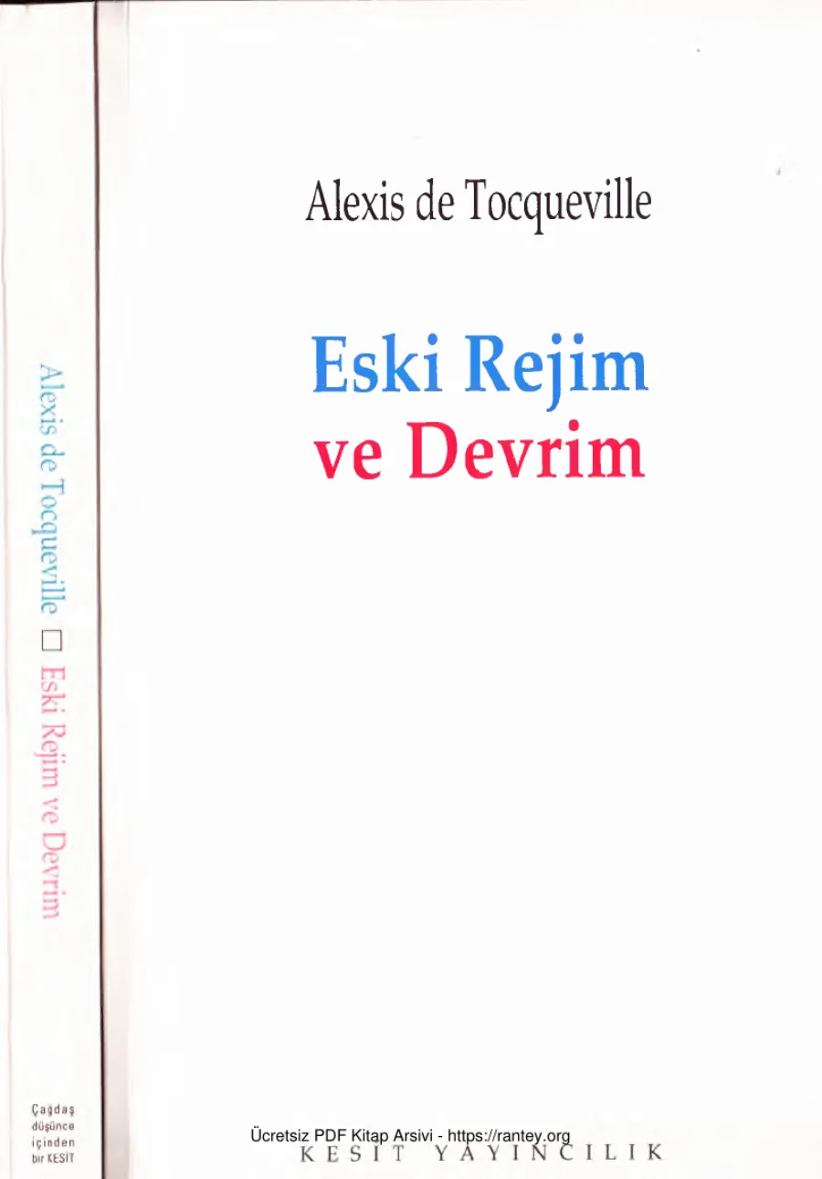 Eski Rejim ve Devrim kapak görseli