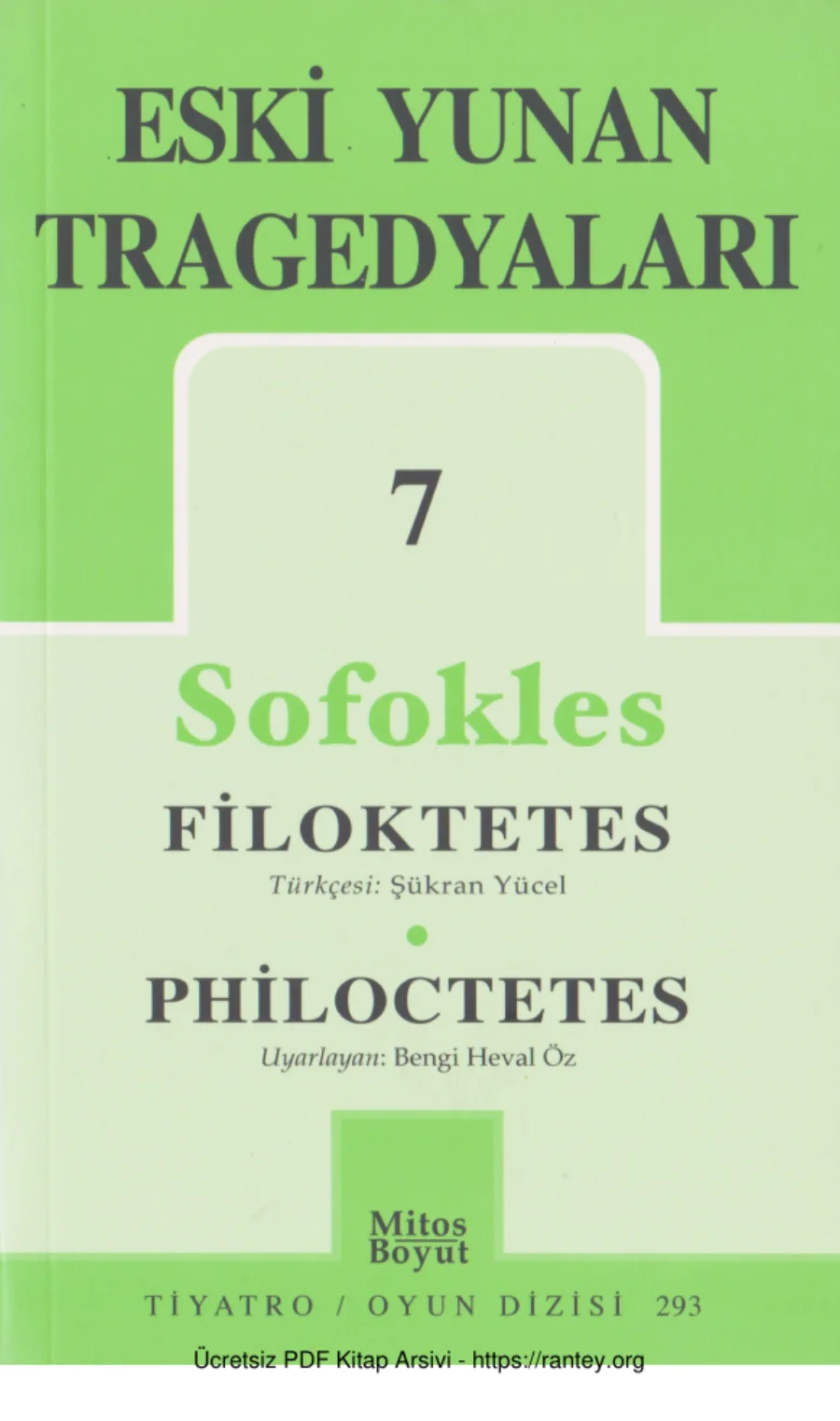 Eski Yunan Tragedyaları 7 Sofokles Filoktetes kapak görseli