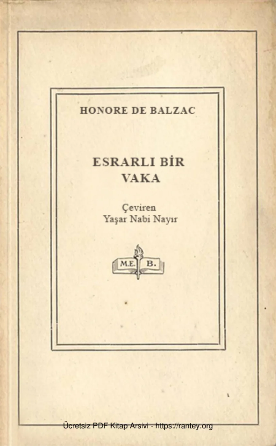 Esrarlı Bir Vaka kapak görseli
