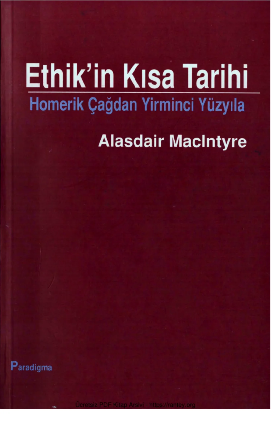 Ethikin Kısa Tarihi kapak görseli