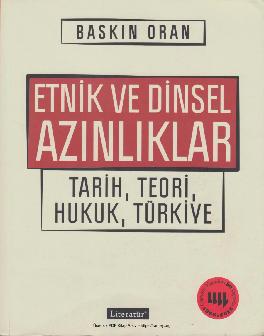 Etnik ve Dinsel Azınlıklar kitap kapağı