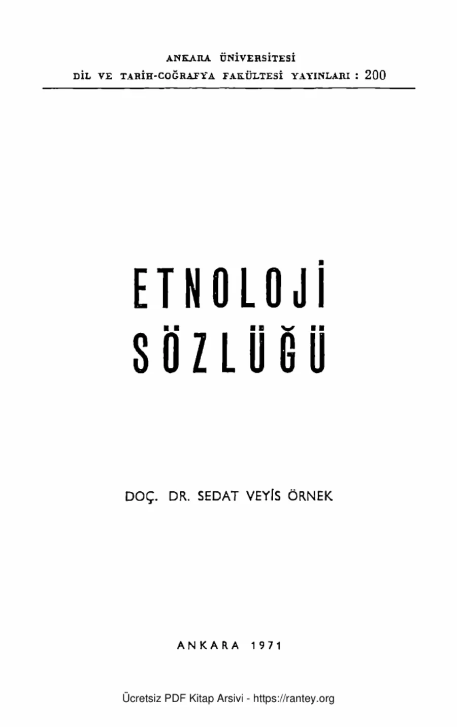 Etnoloji Sözlüğü kapak görseli