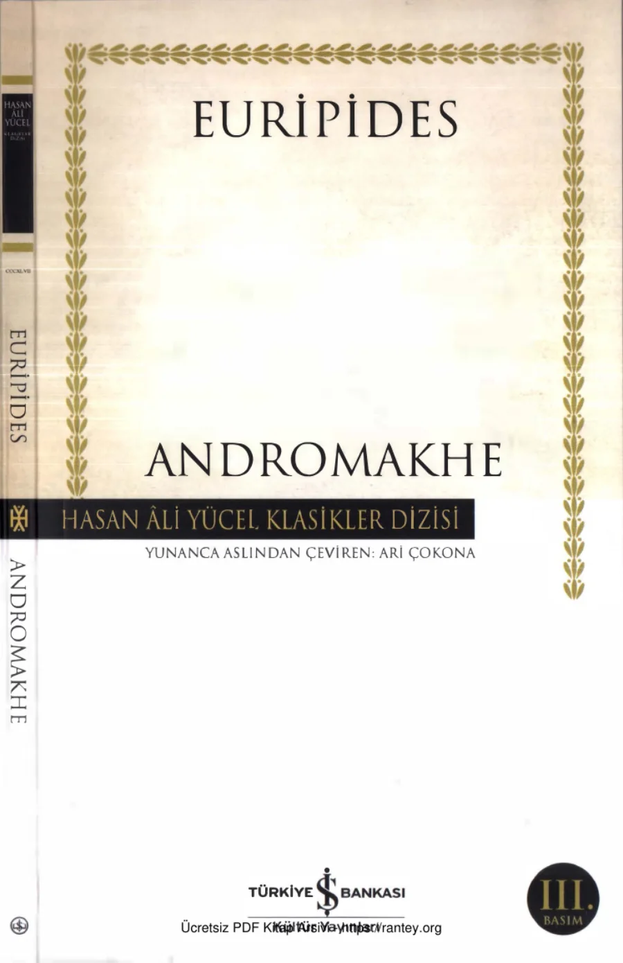 Euripides Andromakhe kapak görseli